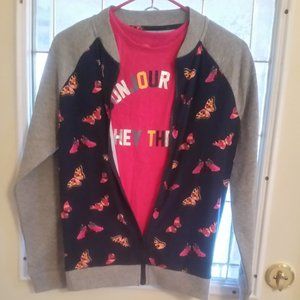 NWT Girls Jacket & Shirt set